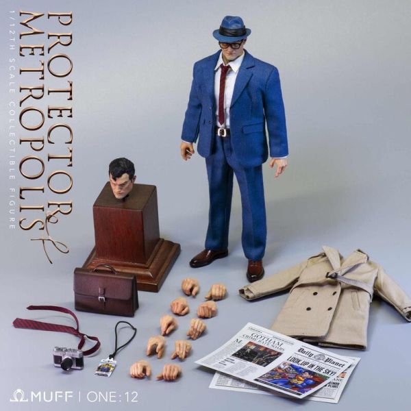 【史派克工廠】結單免運25年5月 MUFF TOYS 1/12 DC 漫畫 超人 大都會守護者 克拉克 肯特 0227 MUFF TOYS 1/12 DC 漫畫 超人 大都會守護者 克拉克 肯特