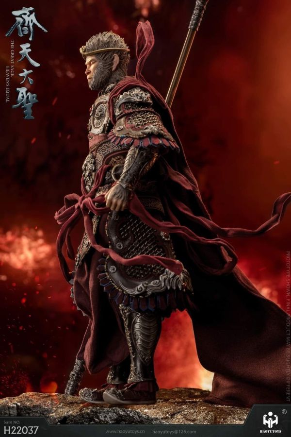 【史派克工廠】結單 預購免運24年Q4 HAOYUTOYS :1/6 神話系列 齊天大聖 大聖黑化版 H22037 訂0516 HAOYUTOYS 1/6 神話系列 齊天大聖 大聖黑化版 H22037
