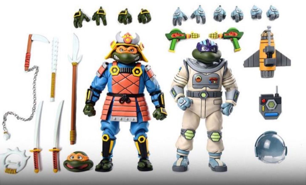 【史派克工廠】結單預購免運24年11月 NECA 忍者龜 武士 米開朗基羅+太空 多納泰羅 雙人包 0725 NECA 忍者龜 武士 米開朗基羅+太空 多納泰羅 雙人包
