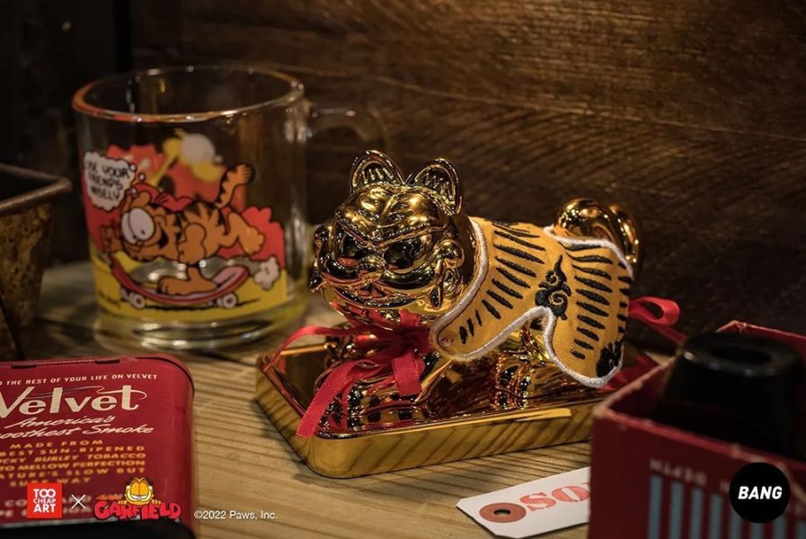 【史派克工廠】結單 預購免運24年9月 TOO CHEAP ART 加菲貓聯名 祈喵熱 虎爺 潮玩手辦 0606 TOO CHEAP ART 加菲貓聯名 祈喵熱 虎爺 潮玩手辦