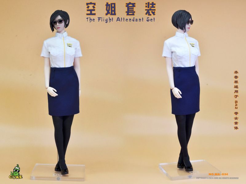 【史派克工廠】結單免運25年Q2 CUKE TOYS 1/6 L航空姐服飾套裝 MA-034 1218 CUKE TOYS 1/6 L航空姐服飾套裝 MA-034
