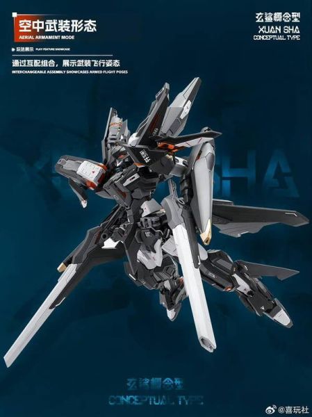 【史派克工廠】預購免運 26年11月 喜玩社 玄鯊概念型 合金骨架 機甲組裝模型 1019 喜玩社 玄鯊概念型 合金骨架 機甲組裝模型