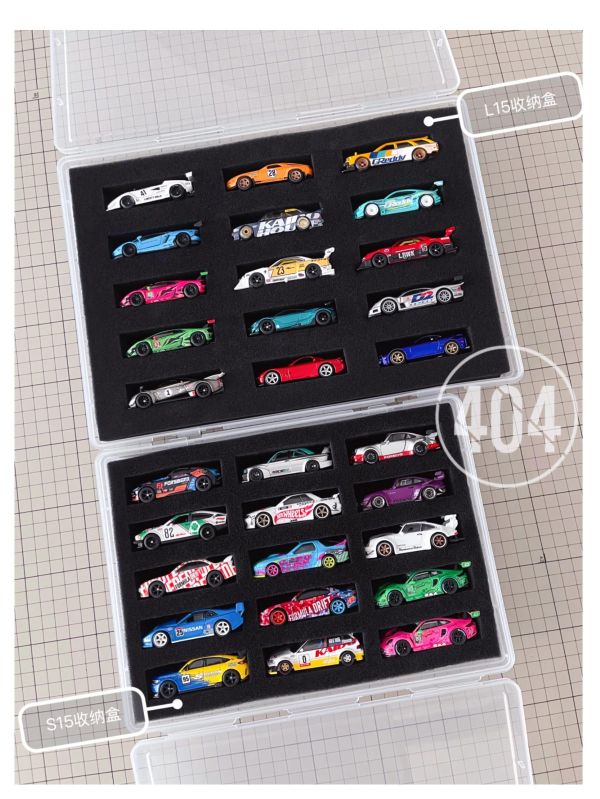 【史派克工廠】結單免運26年4月 404模型收納 風火輪小車 S15 L15 X15 透明收納盒 0330 404模型收納 風火輪小車 S15 L15 X15 透明收納盒