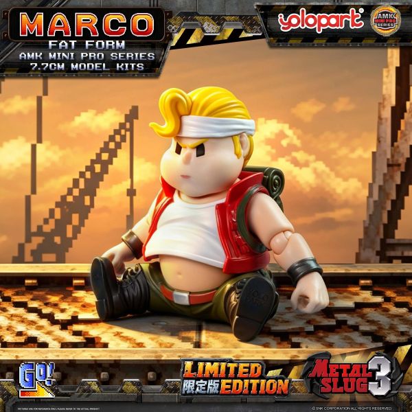 【史派克工廠】現貨不挑盒 免運 YOLOPARK AMK MINI PRO Metal Slug3 Marco 胖子模式限定版 YOLOPARK AMK PRO 變形金剛 萬獸崛起 鏡像柯博文