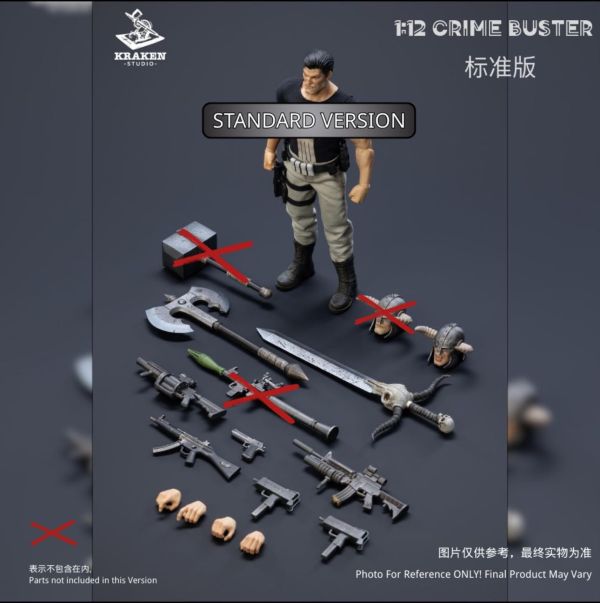 【史派克工廠】結單免運25年Q3 Kraken工作室 罪犯剋星 懲罰者 1/12 6寸 可動人偶 0519 Kraken工作室 罪犯剋星 懲罰者 1/12 6寸 可動人偶