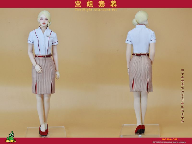 【史派克工廠】結單預購免運24年Q4 CUKE TOYS 1/6 Q航空姐服飾套裝 MA-032 0925 CUKE TOYS 1/6 Q航空姐服飾套裝 MA-032