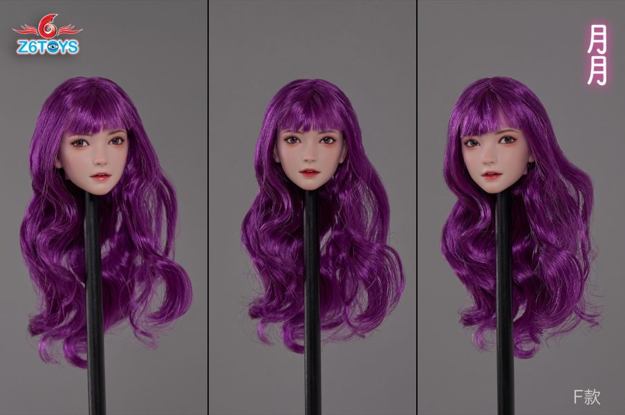 【史派克工廠】結單免運4月 Z6TOYS 1/6 亞洲可動眼美女頭雕 月月 ZC016ABCDEF 共6款 0410 Z6TOYS 1/6 亞洲可動眼美女頭雕 月月 ZC016ABCDEF 共6款