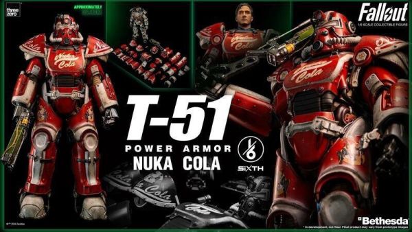 【史派克工廠】結單24年Q3 THREEZERO 異塵餘生 T-51 核子可樂動力裝甲 36.8cm 可動人偶 訂 0603 THREEZERO 異塵餘生 T-51 核子可樂動力裝甲 36.8cm 可動人偶 訂