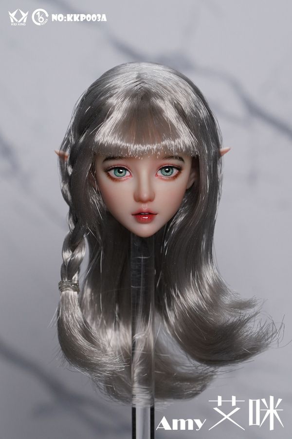 【史派克工廠】結單 預購9月 KID KING 1/6 妖精艾咪 AMY植睫毛頭雕 NO:KKP003 ABCD四款 0831 KID KING 1/6 妖精艾咪 AMY植睫毛頭雕 NO:KKP003 ABCD四款