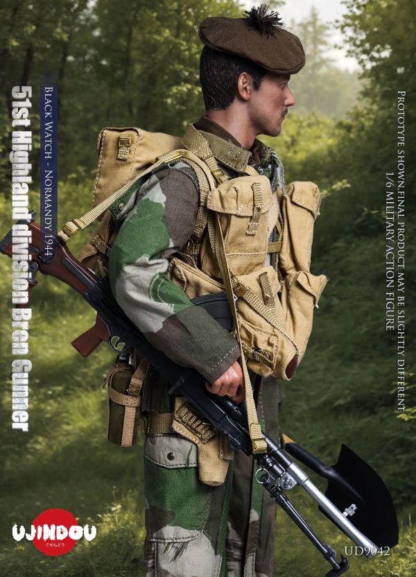 【史派克工廠】結單免運25年Q2 禦戰道UJINDOU 1/6 二戰英軍第51高地師布倫機槍手 諾曼第1944 0115 禦戰道UJINDOU 1/6 二戰英軍第51高地師布倫機槍手 諾曼第1944