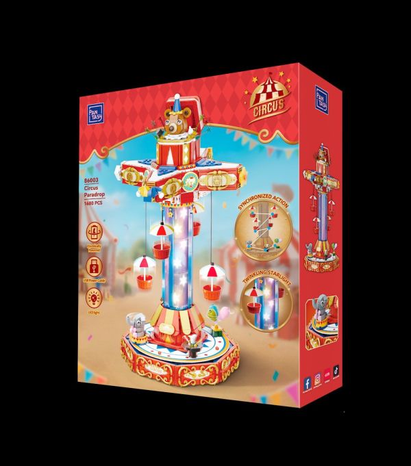 【史派克工廠】預購免運26年3月 PANTASY 拼奇 馬戲團自由落傘 收藏積木 1218 PANTASY 拼奇 馬戲團自由落傘 收藏積木