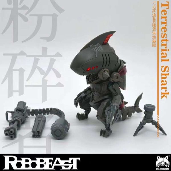 【史派克工廠】結單 預購1月 robobeast 粉碎者 鯊陸Terrestrial shark 1/12 組裝模型 1229 robobeast 粉碎者 鯊陸Terrestrial shark 1/12 組裝模型