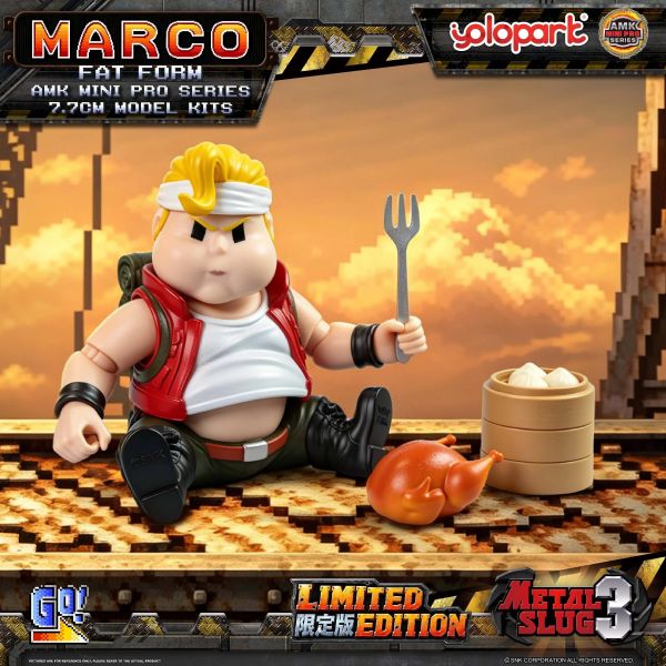 【史派克工廠】現貨不挑盒 免運 YOLOPARK AMK MINI PRO Metal Slug3 Marco 胖子模式限定版 YOLOPARK AMK PRO 變形金剛 萬獸崛起 鏡像柯博文