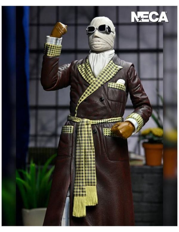 【史派克工廠】現貨 NECA 環球怪物 隱形人 Kemp House 彩色 7吋 可動人偶 0913 NECA 環球怪物 隱形人 Kemp House 彩色 7吋 可動人偶