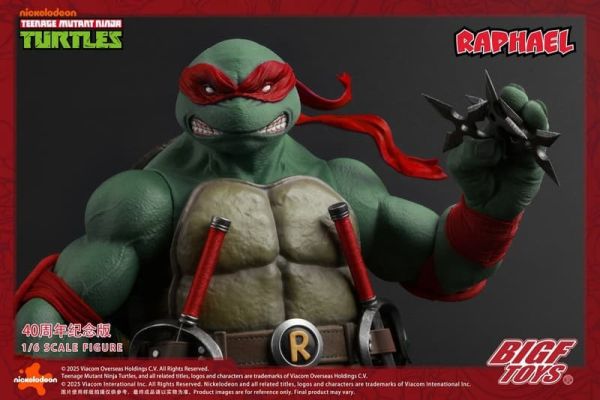 【史派克工廠】預購免運26年Q2 BIGFTOYS 1/6 忍者龜 拉斐爾 40週年紀念款 可動人偶 1014 BIGFTOYS 1/6 忍者龜 拉斐爾 40週年紀念款 可動人偶