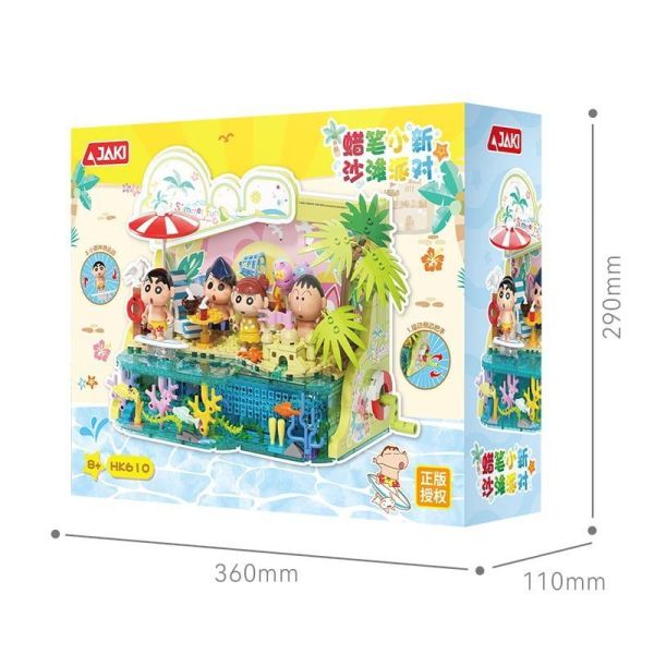 【史派克工廠】預購免運26年4月 JAKI 佳奇 HK610 蠟筆小新 沙灘派對 0319 JAKI 佳奇 HK610 蠟筆小新 沙灘派對