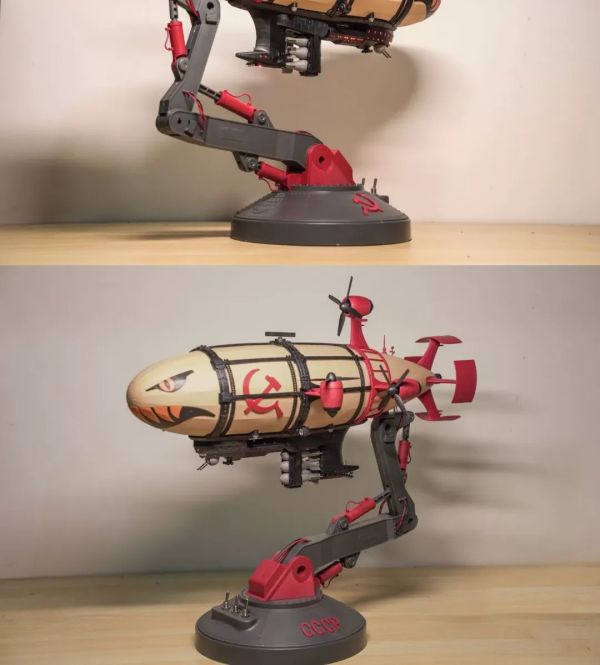 【史派克工廠】結單預購免運24年Q3 BORDER 邊境模型 蘇聯基洛夫飛艇 拼裝模型 0814 VGT 華納WB 正版授權 VWB168 達摩貓和老鼠 喜樂款