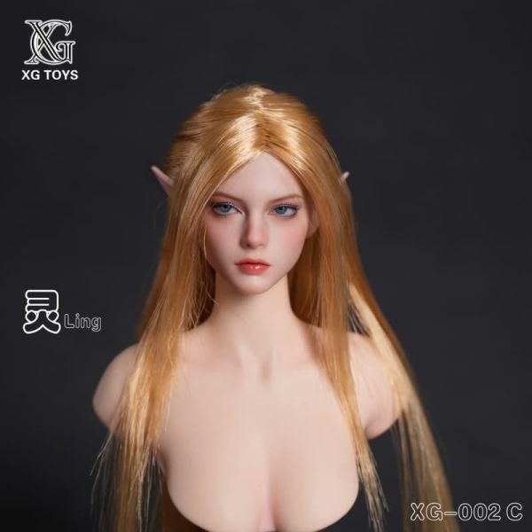 【史派克工廠】預購免運26年Q3 XG Toys星光人偶 1/6 靈公主頭雕 XG-002ABC 共3款 0713 XG Toys星光人偶 1/6 靈公主頭雕 XG-002ABC 共3款