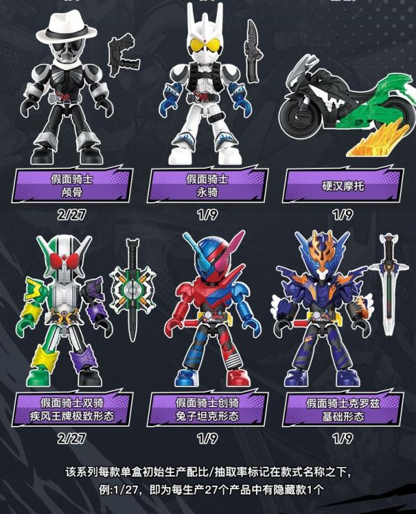 【史派克工廠】結單免運25年1月 布魯可 積木人 假面騎士 星光版第2彈 王牌搭檔 1220 布魯可 積木人 假面騎士 星光版第2彈 王牌搭檔