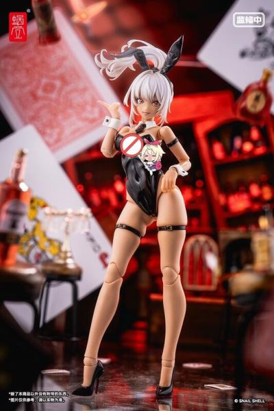 【史派克工廠】結單免運24年Q4 蝸之殼 1/12 異色版 黑兔 兔女郎 艾琳Aileen WF限定版 可動完成品 0930 蝸之殼 1/12 異色版 黑兔 兔女郎 艾琳Aileen WF限定版 可動完成品