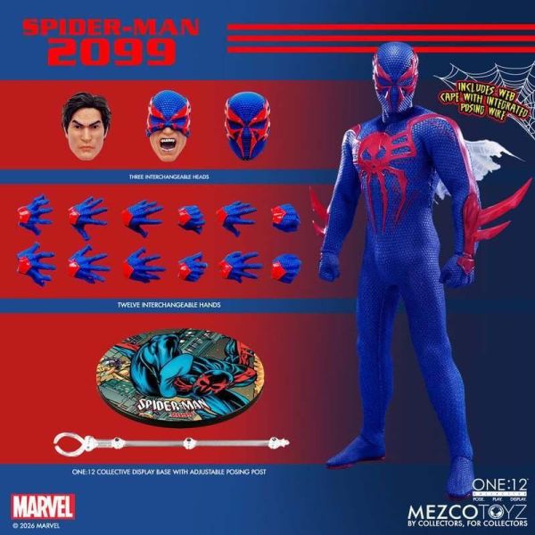 【史派克工廠】預購免運1月 Mezco One 12 Collective 蜘蛛人 2099 17cm 可動 0604 Mezco One 12 Collective 蜘蛛人 2099 17cm 可動