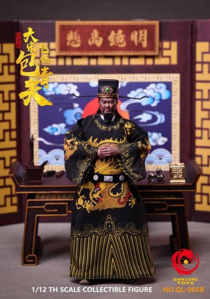 【史派克工廠】結單免運25年Q4 QIANLONG TOYS 1/12 大宋 包拯 包青天 可動人偶 公堂版 0618 QIANLONG TOYS 1/12 大宋 包拯 包青天 可動人偶 公堂版