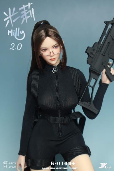 【史派克工廠】預購免運Q3 JKTOYS 1/6 米莉 Milly2.0頭雕+眼鏡 K-016ABCD+ 4款 0612 JKTOYS 1/6 米莉 Milly2.0頭雕+眼鏡 K-016ABCD+ 4款