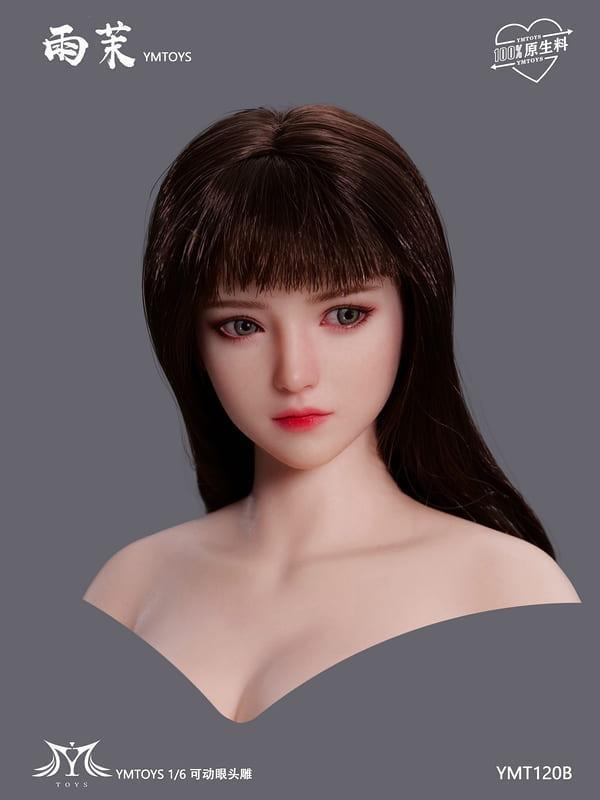 【史派克工廠】預購免運27年Q1 YMTOYS 1/6 雨茉 高仿真植髮女頭雕 YMT120ABCD 共4款 0716 YMTOYS 1/6 雨茉 高仿真植髮女頭雕 YMT120ABCD 共4款
