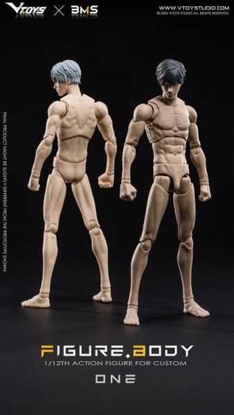 【史派克工廠】結單免運25年Q1 VTOYS X BMS 1/12 壹號素體 白膚 黃膚 可動人偶 1129 VTOYS X BMS 1/12 壹號素體 白膚 黃膚 可動人偶