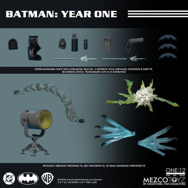 【史派克工廠】預購26年10月 Mezco One 12 蝙蝠俠 元年 蝙蝠俠 約17cm 可動人偶 完成品 0129 Mezco One 12 蝙蝠俠 元年 蝙蝠俠 約17cm 可動人偶 完成品