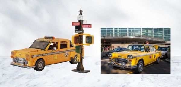 【史派克工廠】結單24年11月 拼奇 紐約計程車 收藏積木 1014 拼奇 紐約計程車 收藏積木