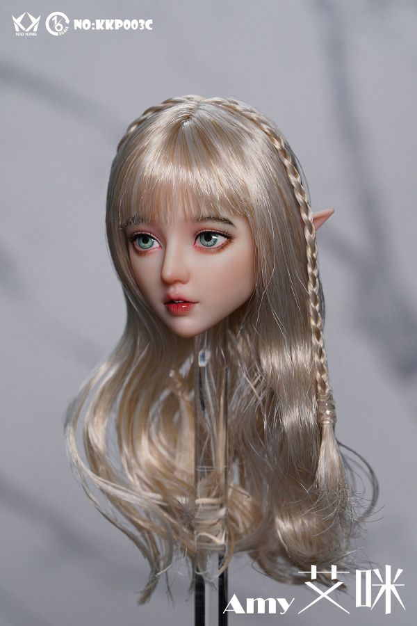 【史派克工廠】結單 預購9月 KID KING 1/6 妖精艾咪 AMY植睫毛頭雕 NO:KKP003 ABCD四款 0831 KID KING 1/6 妖精艾咪 AMY植睫毛頭雕 NO:KKP003 ABCD四款