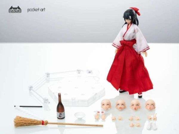 【史派克工廠】結單 預購免運Q1 HASUKI神貓跳動1/12 Pocket Art PA005退魔巫女 椿 附特典 1114 HASUKI神貓跳動1/12 Pocket Art PA005退魔巫女 椿 附特典