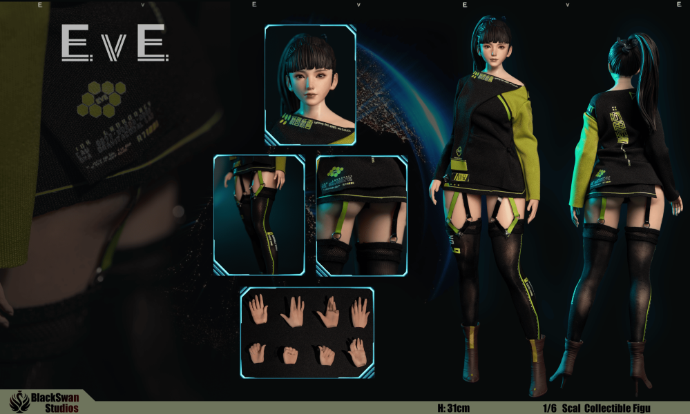 【史派克工廠】預購免運26年Q4 黑天鵝工作室 Eve 1/6 可動人偶 BS001A & BS001B 0625 黑天鵝工作室 Eve 1/6 可動人偶 BS001A & BS001B