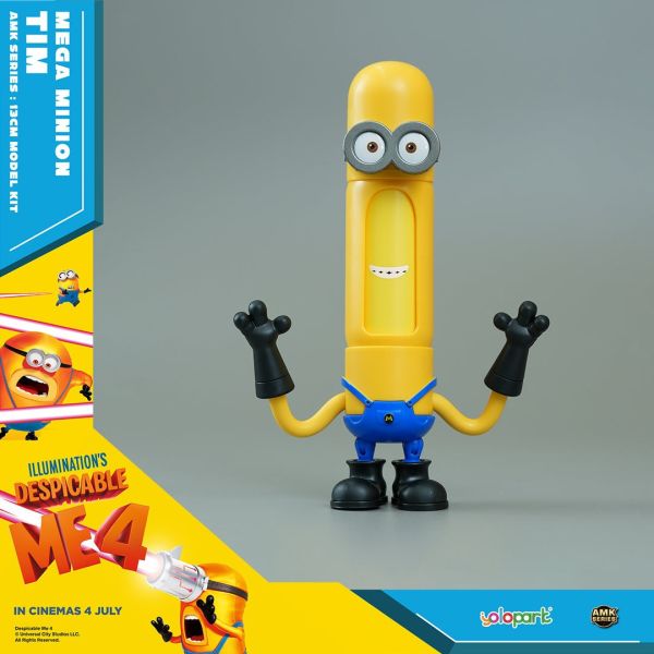 【史派克工廠】現貨 yolopark AMK 神偷奶爸4 小小兵 SUPERTIM 13cm yolopark AMK 神偷奶爸4 SUPERGUS 13cm 小小兵