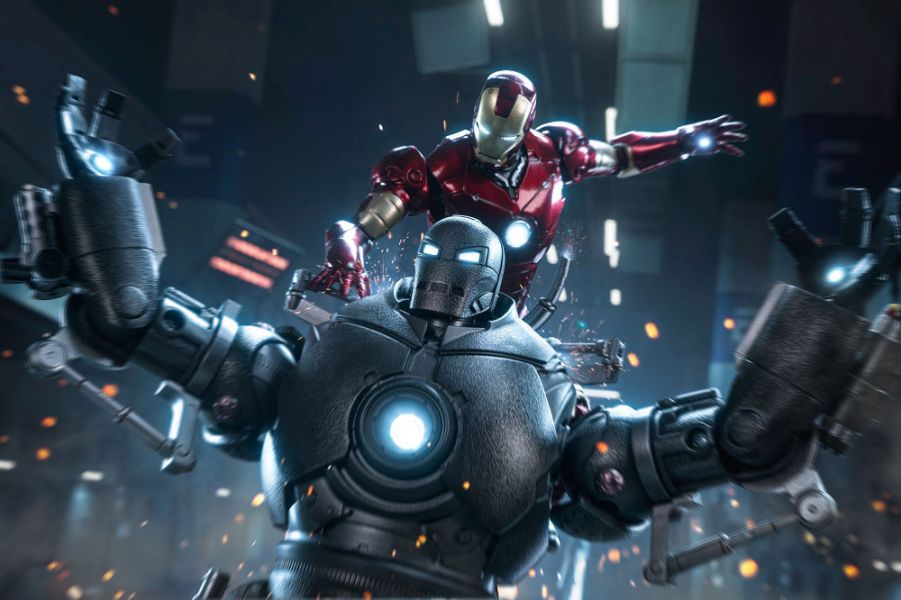 【史派克工廠】結單 預購24年Q4 中動 鋼鐵人 Mark III ＆ 鐵霸王 7吋可動人偶 雙入組 0531 中動 鋼鐵人 Mark III ＆ 鐵霸王 7吋可動人偶 雙入組