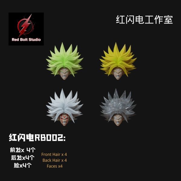 【史派克工廠】結單 預購25年Q1 紅閃電工作室 1/12 RB002 老布羅利 頭雕 4件組 配件包 0628 紅閃電工作室 1/12 RB002 老布羅利 頭雕 4件組 配件包