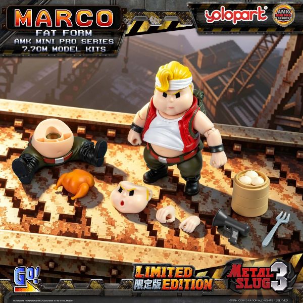 【史派克工廠】現貨不挑盒 免運 YOLOPARK AMK MINI PRO Metal Slug3 Marco 胖子模式限定版 YOLOPARK AMK PRO 變形金剛 萬獸崛起 鏡像柯博文
