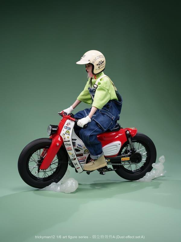 【史派克工廠】結單 免運11月 trickyMan12 1/6 CUB摩托車+煙塵特效件 套裝 共7款 0922 trickyMan12 1/6 CUB摩托車+煙塵特效件 套裝 共7款