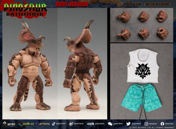 【史派克工廠】結單免運25年Q2 AXYTOYS 恐龍戰場 食草帝國 角龍軍團 基礎版 灰色紅色黃色限定色 0319 AXYTOYS 恐龍戰場 食草帝國 角龍軍團 基礎版 灰色紅色黃色限定色