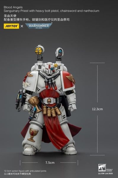 【史派克工廠】結單25年9月 JOYTOY 聖血天使 配備重型爆矢手槍 鏈鋸劍和醫療儀的聖血祭司 1/18 0808 JOYTOY 聖血天使 配備重型爆矢手槍 鏈鋸劍和醫療儀的聖血祭司 1/18