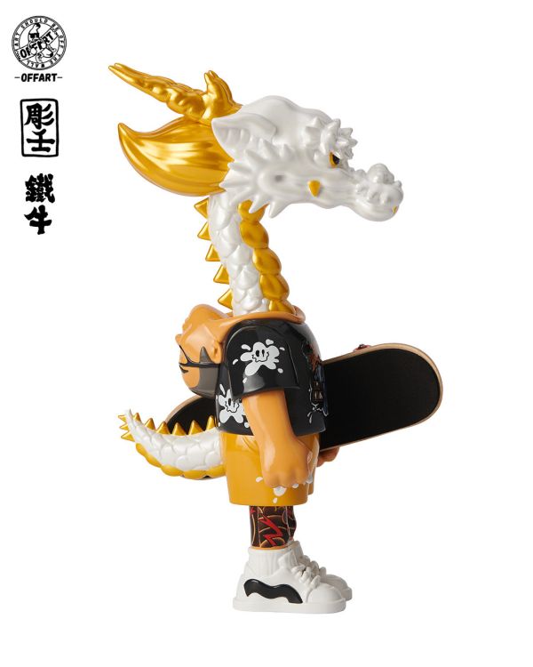 【史派克工廠】結單25年10月 OFF ART 人中之龍 鐵牛 白精汁龍 18cm 0728 OFF ART 人中之龍 鐵牛 白精汁龍 18cm