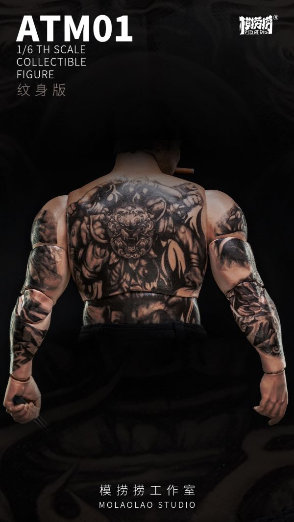 【史派克工廠】結單 預購Q4 模撈撈 1/6 超可動兵人素體系列 ATM01 標準版 & ATM01-1 紋身版 0627 模撈撈 1/6 超可動兵人素體系列 ATM01 標準版 & ATM01-1 紋身版