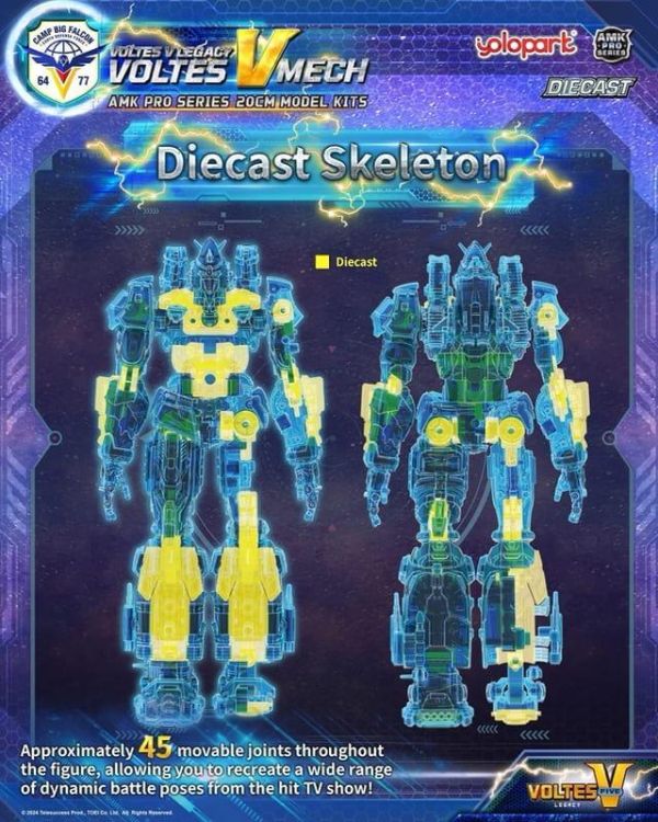 【史派克工廠】結單免運26年4月 Yolopark AMK PRO 超電磁V 波羅5號 合金可動 20cm 0323 Yolopark AMK PRO 超電磁V 波羅5號