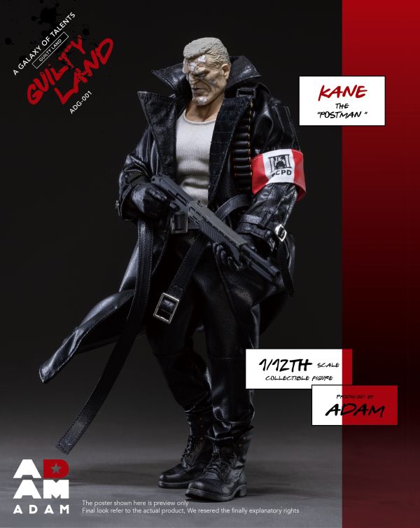 【史派克工廠】預購免運26年Q2 ADAM-ADG-001 1/12 極惡之都 郵差 凱恩 1017 ADAM-ADG-001 1/12 極惡之都 郵差 凱恩