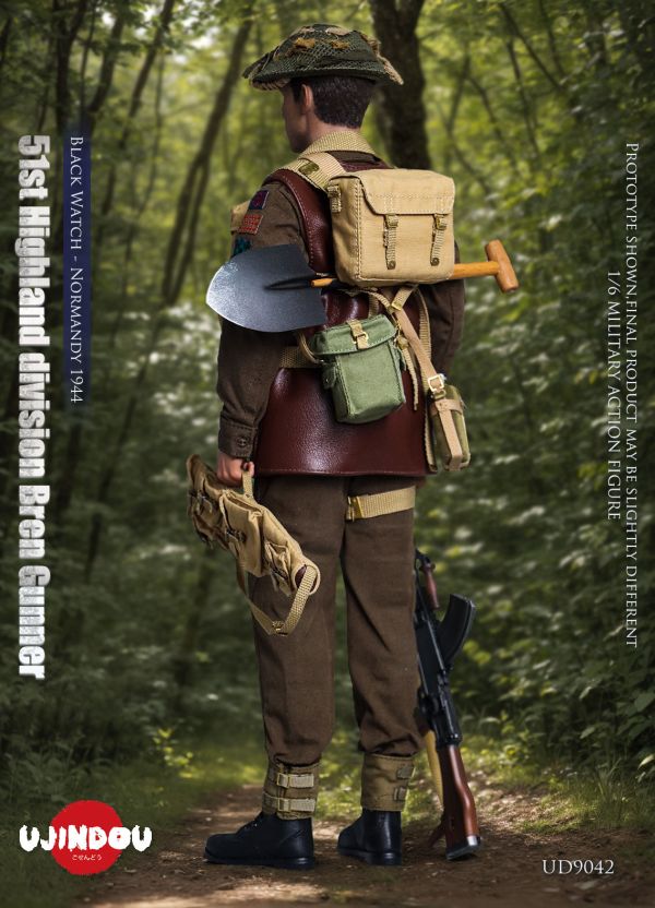 【史派克工廠】結單免運25年Q2 禦戰道UJINDOU 1/6 二戰英軍第51高地師布倫機槍手 諾曼第1944 0115 禦戰道UJINDOU 1/6 二戰英軍第51高地師布倫機槍手 諾曼第1944