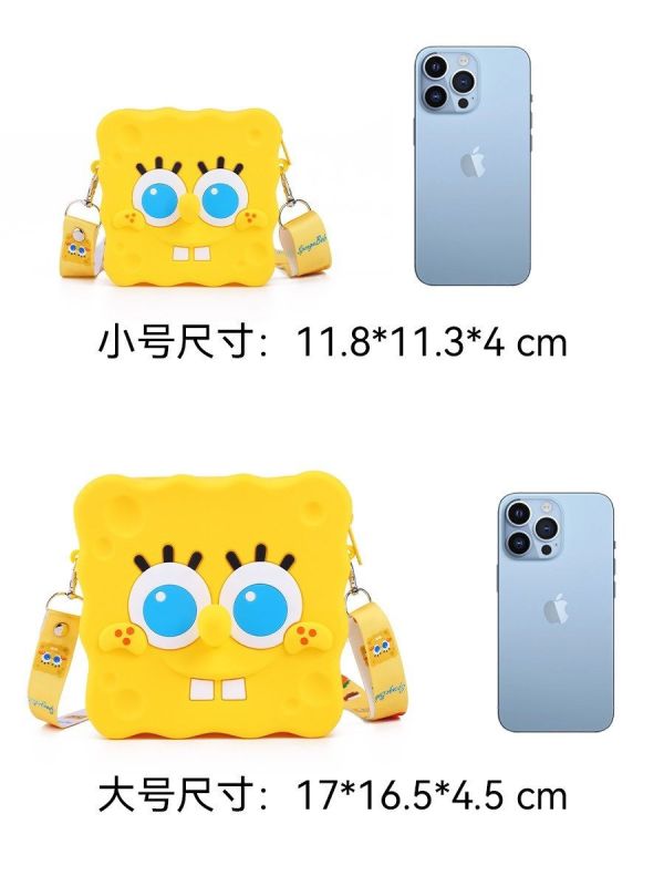【史派克工廠】預購免運26年2月 海綿寶寶 解壓捏捏樂 單肩 矽膠收納包 小包 外出包 0113 海綿寶寶 解壓捏捏樂 單肩 矽膠收納包 小包 外出包