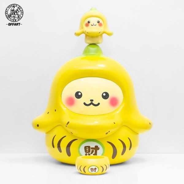 【史派克工廠】結單免運25年10月 OFFART DARUMABOOM達摩爆爆-蕉財/納福擺飾 0828 OFFART DARUMABOOM達摩爆爆-蕉財/納福擺飾