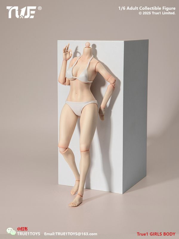 【史派克工廠】結單免運25年Q3 True1Toys 1/6 窄肩全可動手關節 女素體 中胸大胸 白肌色淺麥色 0507 True1Toys 1/6 窄肩全可動手關節 女素體 中胸大胸 白肌色淺麥色