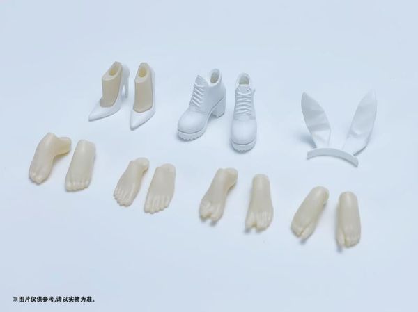 【史派克工廠】結單Q1 丰羽 豐羽模型1/12壽屋 女神裝置 機娘 裸足 高跟鞋 靴 兔耳 替換配件包 無本體 0227 丰羽 豐羽模型1/12壽屋 女神裝置 機娘 裸足 高跟鞋 靴 兔耳 替換配件包 無本體